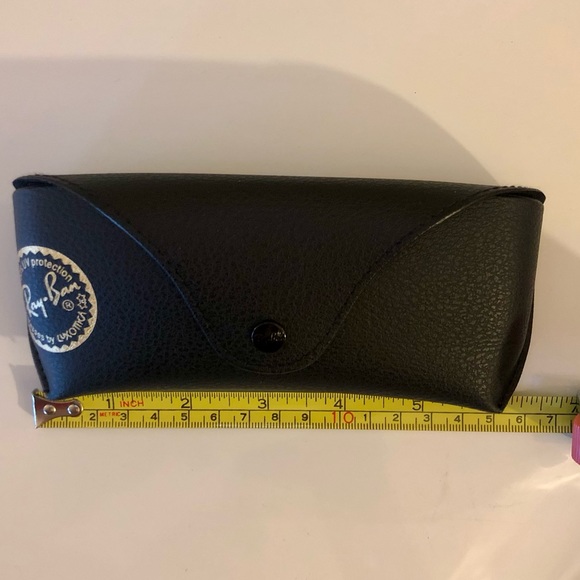 NWOT ⭐️ Ray-Ban Black Replacement Case with Gold Stamp Logo & Snap Close - Picture 9 of 13